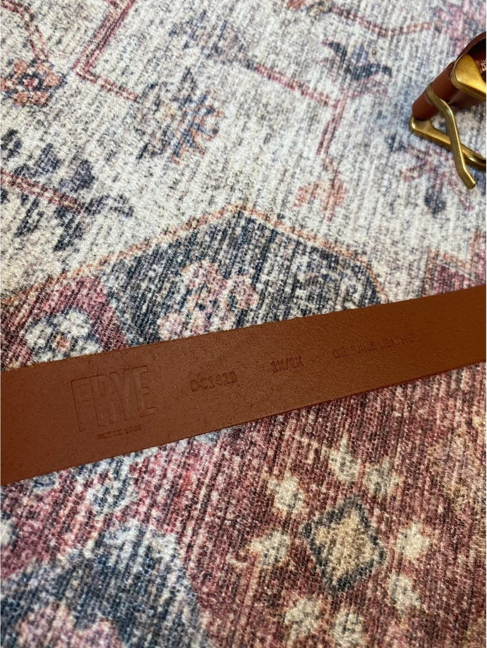 FRYE Leather Belt 1x/2x brand new Chestnut Brown